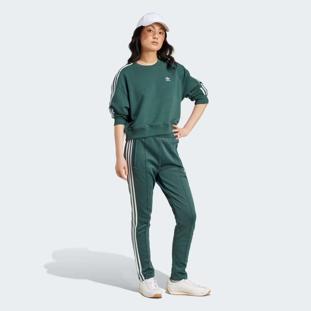 Adidas Women's Small Superstar Track Pants SST Classics - Mineral Green - Small - Picture 4 of 8